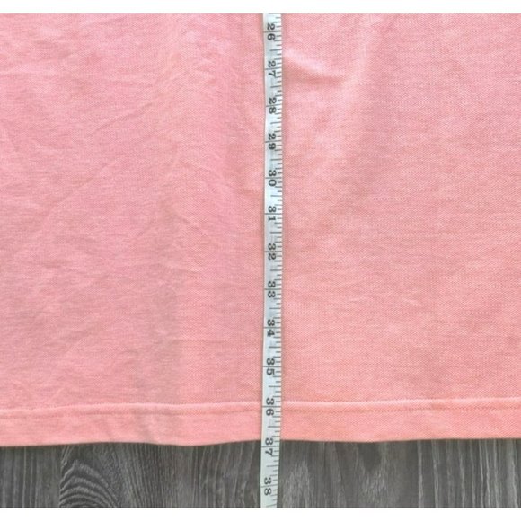 The Foundry Supply Co Men's Size XLT 1/4 Button Up Polo Shirt 100% Cotton Pink - Picture 6 of 8